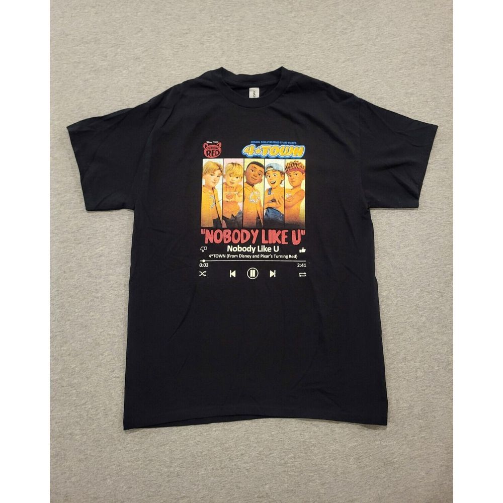 Turning Red 4Town 2002‎ World Tour Black T-Shirt 2-sided Medium M